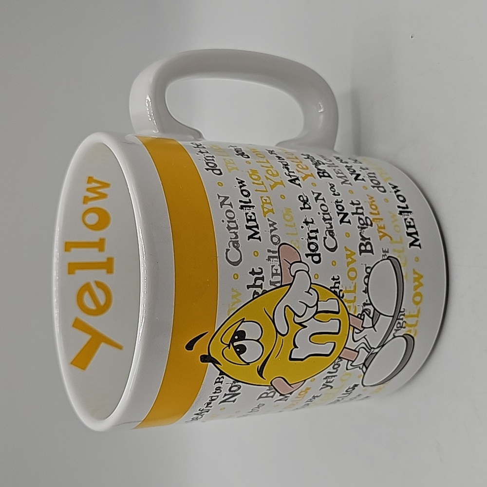 M and M Mellow Yellow Large Coffee Mug 28oz M&M World Oversized